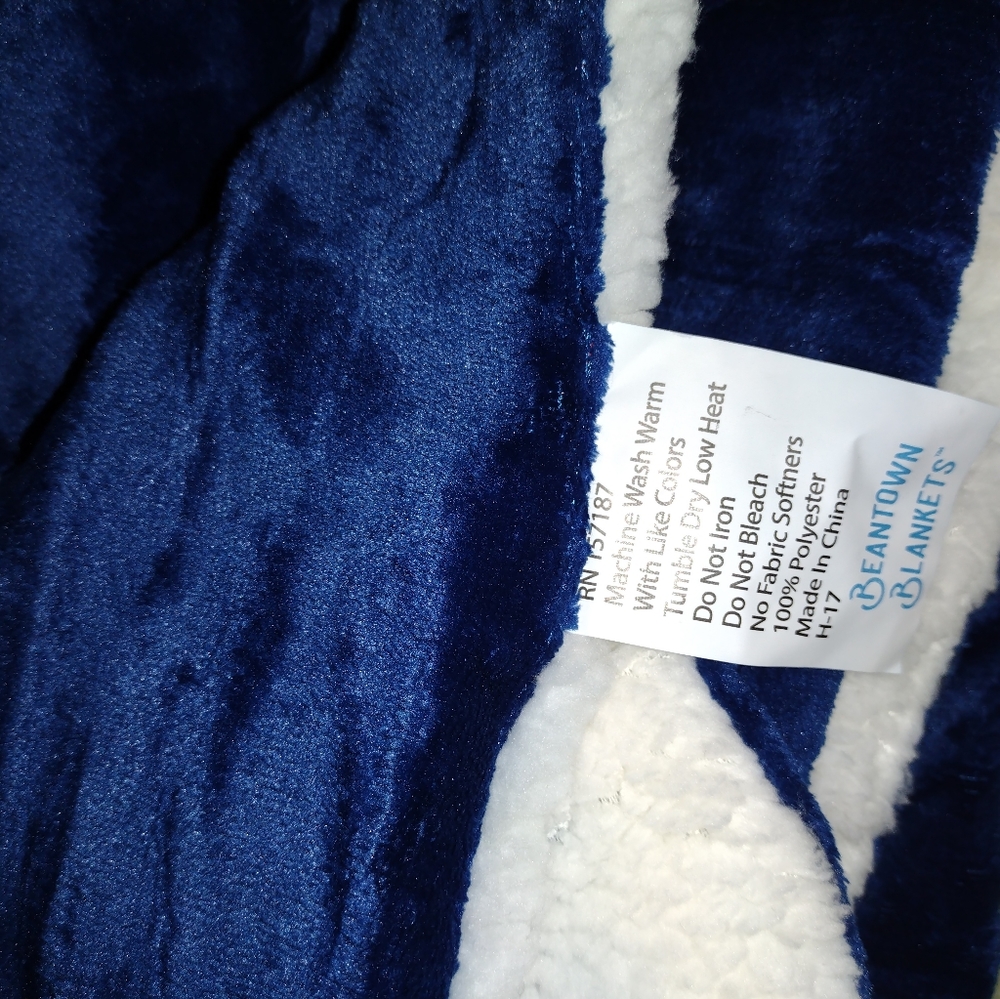 COPY - 70×50" Luxury Velvet/Sherpa Throw blanket - Picture 6 of 7